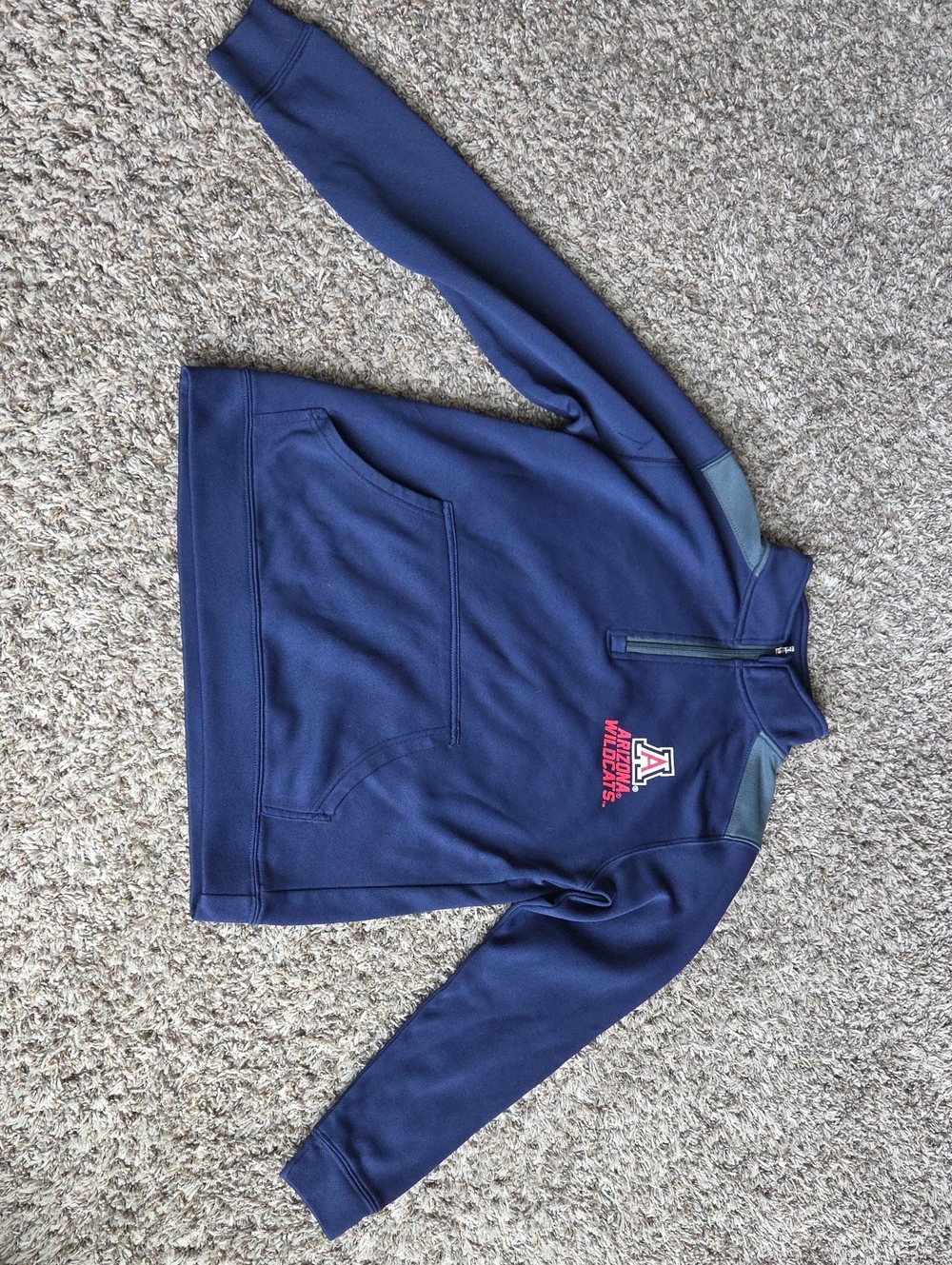 Navy Kids 1/4 Zip Pullover Jacket